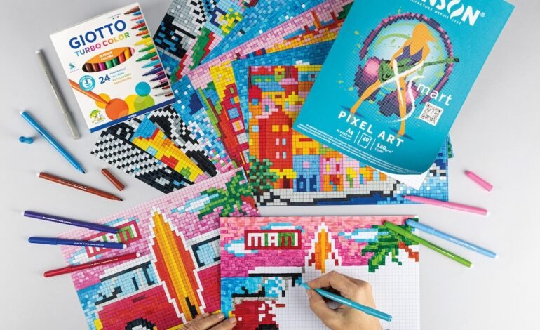 GIOTTO Art Lab Pixel Art POSTCARDS mood ph Press